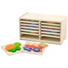 Viga Toys Dėlionė medinė Viga, 12 lentelių