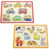Viga Toys Dėlionės su rankenomis VIGA, medinė lentyna