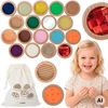 Viga Toys Kaladėlių rinkinys VIGA, 18 tekstūrų