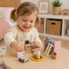 Viga Toys Lėlių namelio baldų komplektas Viga, 5 kambariai