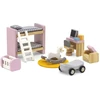 Viga Toys Lėlių namelio baldų komplektas Viga, 5 kambariai