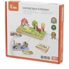 Viga Toys Medinė dėlionė Viga, dvipusė
