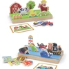 Viga Toys Medinė dėlionė Viga, dvipusė