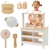 Viga Toys Medinė virtuvė-parduotuvė VIGA PolarB, 2 viename