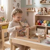 Viga Toys Medinės staklės Viga, iš natūralios medienos