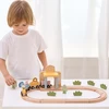 Viga Toys Medinis traukinių rinkinys PolarB, 30 dalių