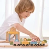 Viga Toys Medinis traukinių rinkinys PolarB, 30 dalių
