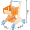Viga Toys Pirkinių vežimėlis Viga, medinis