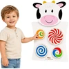 Viga Toys Sieninė lenta Viga, besisukantys diskai