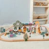 Viga Toys Traukinukų rinkinys VIGA PolarB, 90 elementų