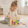 Viga Toys Žaidimas dėlionė VIGA, su dvipusiais kaladėlėmis