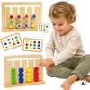 Viga Toys Žaidimas dėlionė VIGA, su dvipusiais kaladėlėmis