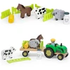 Viga Toys Žaislas su traktoriumi Viga, 11 elementų