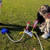 Žaislas raketų paleidėjas, WOOPIE, su pneumatine sistema