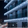 Girlianda-varvekliai su blykste 15m. 300LED šaltai balta