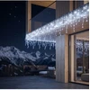 Girlianda-varvekliai su blykste 22m. 500LED šaltai balta spalva