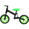Bimbo Bike Vaikiškas balansinis dviratis 12" „ANTI-SHOCK RUNNER“, žalia/juoda