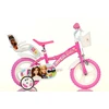 Kubisport Dviračio vaikams 12 colių Barbie mergaitei su krepšeliu Dino Bikes (Kub_05-CSK5124K/BA)