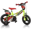 Dino bikes Dino Bikes Raptor vaikiškas dviratis, fluorescencinis geltonas, 12"