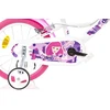 Vaikiškas dviratis Dino Bikes 16" baltas su rožiniu raštu