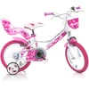 Dino bikes Dviračio vaikams 16'' baltai rožinis