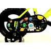 Vaikiškas dviratis Bimbo Bike 12" "GALAXY", juodas/neoninis/žalias