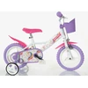 Vaikiškas dviratis Bimbo Bike 12" "UNIVORN", baltas/violetinis,rožinis
