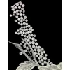 1 vnt. nėrinių apykaklės aplikacija, siuvinėta apykaklės aplikacija, dekoratyvinė nėrinių apykaklė, nėrinių aplikacija, apykaklės nėrinių apdaila "pasidaryk pats" siuvimui, iškirptės vestuvinės suknelės drabužiams, balta