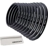 10 dalių (82 ~ 43 mm) filtro žiedų adapterių rinkinys, skirtas visų markių žiedų mažinimo rinkiniui, uv nd cpl 82-77 mm/77-72 mm/72-67 mm/67-62 mm/62-58 mm/58-55 mm/55-52 mm/52-49 mm/49-46 mm/46-43 mm + objektyvo valymas