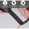 10 juostų juodos izoliacinės juostos rinkinys, 16 mm x 10 m, vandeniui atspari elektros izoliacinė juosta, lipni elektros izoliacinė juosta, pvc elektriko juosta, juoda, skirta kabelių apsaugai, surišimui ir taisymui