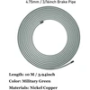 10 m stabdžių linija, 4,75 mm skersmens (3/16 colio) rinkinys su 6 vnt. 4,75 mm stabdžių linijos jungtimis, 10 vnt. M10 varžtais ir 10 vnt. M10 jungtimis stabdžių linijos flanšui Din/sae, variu dengtas plienas