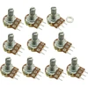 10 vnt. 2k Ohm Potenciometrai, Linijiniai, 15mm velenas