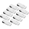 10 vnt. 32gb Usb atmintukai, metaliniai, su sukimu