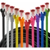 10 vnt. Cat6 Ethernet kabeliai, 0.5m, 10 spalvų, greitam tinklui