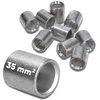 10 vnt. 'kalitec' L7-p lygiagrečių jungčių paketas, 35 mm², neizoliuotos, užspaudžiamos jungtys, tuščios, kabelių jungtys, pramoninė kokybė iš Vokietijos pardavėjo