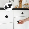 10 vnt. spintelių rankenėlės, juodos, matinės baldų rankenėlės, juodos rankenėlės spintelėms, nerūdijančio plieno stalčių rankenėlės su 10 varžtų, apvalios durų rankenos, stalčių rankenos spintelėms, drabužių spintai