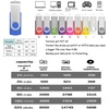 10 vnt. Usb atmintinė 8gb, mėlyna, su virvelėmis