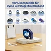 10 x 91221 baltos plastikinės 12 mm x 4 m juostelės, suderinamos su dymo letratag etikečių juostele, suderinamos su dymo etikečių juostele, plastikinė, balta etikečių juostelė, skirta letratag lt-100h lt-100t 200b xr xm