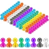 100 mini magnetų rinkinys magnetinei lentai, 11 x 17 mm magnetai baltajai lentai, 8 spalvos, plastikinis magnetas, kūgio formos magnetai, magnetukai šaldytuvui magnetinei lentai, baltai lentai