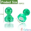 100 mini magnetų rinkinys magnetinei lentai, 11 x 17 mm magnetai baltajai lentai, 8 spalvos, plastikinis magnetas, kūgio formos magnetai, magnetukai šaldytuvui magnetinei lentai, baltai lentai