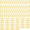 100 vienetų aukso spalvos servetėlių žiedų rinkinys, elegantiški metaliniai servetėlių žiedai, servetėlių sagtys, metaliniai servetėlių žiedai vestuvėms, kalėdoms, šeimos susibūrimams, stalo dekoravimui