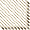 100 vnt. 100 mm metalinės rutulinės grandinėlės su jungtimis