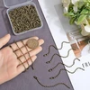 100 vnt. 100 mm metalinės rutulinės grandinėlės su jungtimis