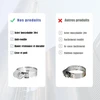 Ventiliatorius 100 vnt. 304 nerūdijančio plieno žarnų spaustukų rinkinys, reguliuojami 6–38 mm vamzdžiams ir žarnoms, santechnikos, šildymo ir automobilių sistemoms