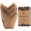 100 vnt. dideli "tulpių" keksiukų formelės, 6 cm pagrindo skersmuo