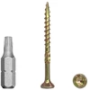100 vnt. geltonų medžio sraigtų 3.5x45 mm Torx galvutė