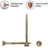 100 vnt. geltonų medžio sraigtų 3.5x45 mm Torx galvutė