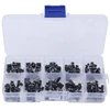 100 Vnt. Lytėjimo Jungiklių Rinkinys, 10 Dydžių, 6x6mm