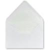 100 vokų C5 - balti - iškloti natūraliu baltu popieriumi - 100 g/m² - 22,7 x 16,0 cm - sudrėkinami klijai