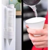 100 x balti popieriniai kūgio formos puodeliai 150 ml ledams, kokteiliams, vandeniui biure